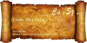 Cseh Szilvia névjegykártya